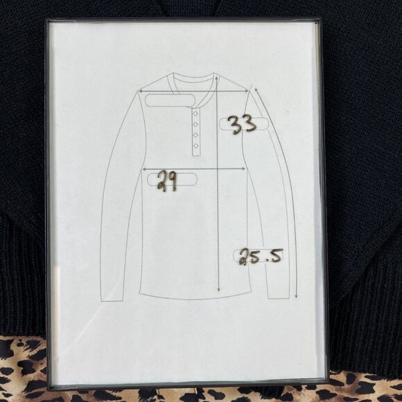 Peace & Pearls Womens Plus Size Black Leopard Print Twofer Sweater Black Size 3X - Picture 5 of 6